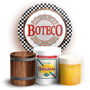 KIT Redondo e Trio - Boteco Bar - Sublimado 3D