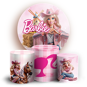 KIT Redondo e Trio - Barbie - Sublimado 3D