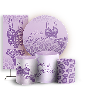 KIT Redondo Trio e Faixa - Cha De Lingerie - Sublimado 3D