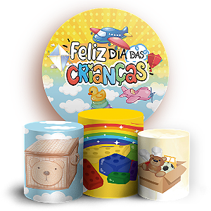 KIT Redondo e Trio - Dia Das Criancas - Sublimado 3D