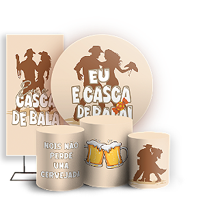 KIT Redondo Trio e Faixa - Casca De Bala - Sublimado 3D