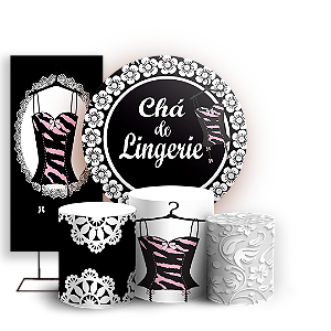 KIT Redondo Trio e Faixa - Cha De Lingerie - Sublimado 3D