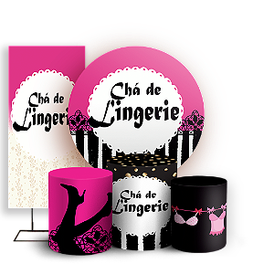 KIT Redondo Trio e Faixa - Cha De Lingerie - Sublimado 3D