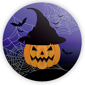 Painel de Mesa - Dia das Bruxas Halloween - Sublimado 3D