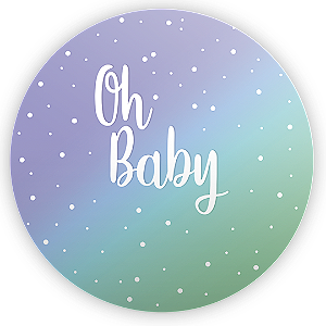 Painel de Mesa - Oh Baby - Sublimado 3D