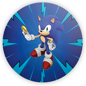 Painel de Mesa - Sonic - Sublimado 3D