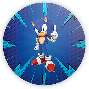 Painel de Mesa - Sonic - Sublimado 3D
