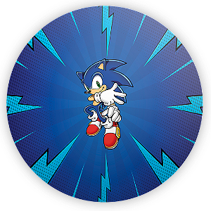 Painel de Mesa - Sonic - Sublimado 3D