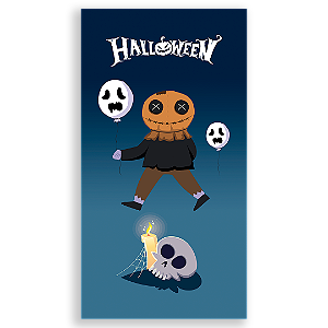 Faixa Lateral - Dia das Bruxas Halloween - Sublimado 3D