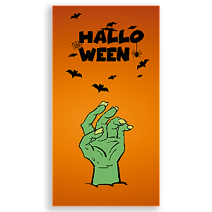 Faixa Lateral - Dia das Bruxas Halloween - Sublimado 3D