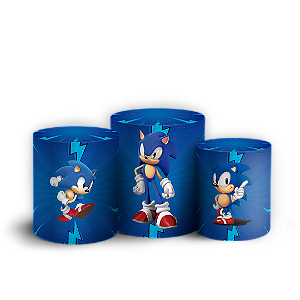 Trio Cilindro - Sonic - Sublimado 3D