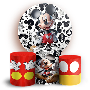KIT Redondo e Trio - Mickey - Sublimado 3D