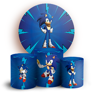 KIT Redondo e Trio - Sonic - Sublimado 3D