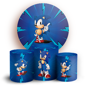 KIT Redondo e Trio - Sonic - Sublimado 3D