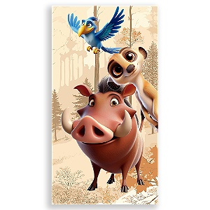 Faixa Lateral - Rei Leao - Sublimado 3D