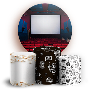 KIT Redondo e Trio - Cinema - Sublimado 3D