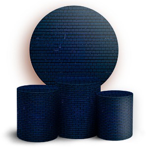 KIT Redondo e Trio - Fundo Tijolo - Sublimado 3D