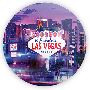 Painel de Mesa - Las Vegas - Sublimado 3D