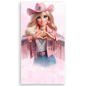 Faixa Lateral - Barbie Boiadeira - Sublimado 3D