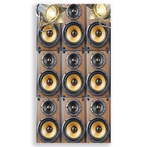 Faixa Lateral - Caixa Musica 18 Anos - Sublimado 3D