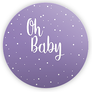 Painel de Mesa - Oh Baby - Sublimado 3D