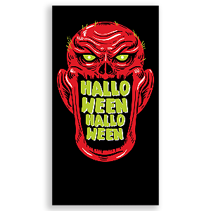 Faixa Lateral - Dia das Bruxas Halloween - Sublimado 3D