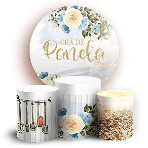 KIT Redondo e Trio - Cha De Casa Nova - Sublimado 3D