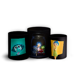 Trio Cilindro - Divertida Mente - Sublimado 3D + Elástico