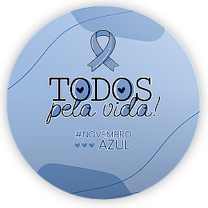 Painel de Mesa - Novembro Azul - Sublimado 3D