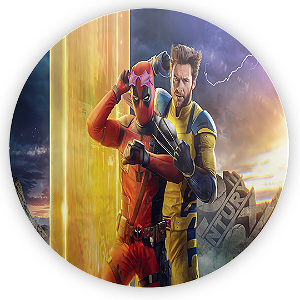 Painel de Mesa - Deadpool e Wolverine - Sublimado 3D
