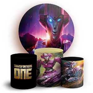 KIT Redondo e Trio - Transformers - Sublimado 3D