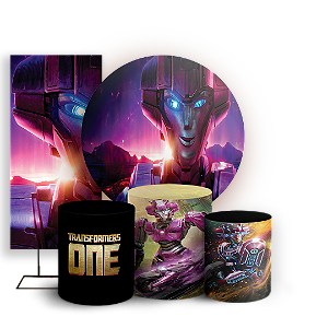 KIT Redondo Trio e Faixa - Transformers - Sublimado 3D