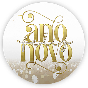 Painel Redondo - Ano Novo - Sublimado 3D