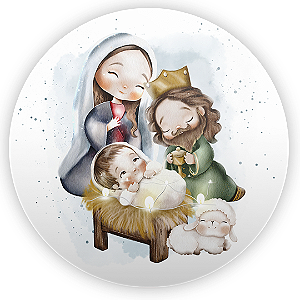 Painel Redondo - Natal - Sublimado 3D