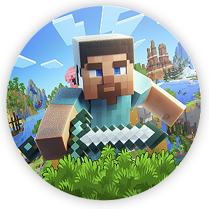 Painel de Mesa - Minecraft - Sublimado 3D