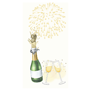 Faixa Lateral - Ano Novo - Sublimado 3D