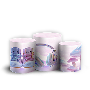 Trio Cilindro - Patins - Sublimado 3D + Elástico