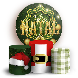 KIT Redondo e Trio - Natal - Sublimado 3D