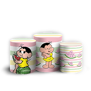 Trio Cilindro - Magali Turma da Monica - Sublimado 3D + Elástico