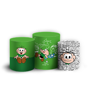 Trio Cilindro - Cebolinha Turma da Monica - Sublimado 3D + Elástico