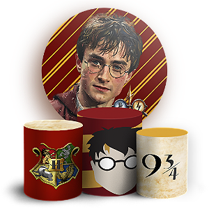 KIT Redondo e Trio - Harry Potter - Sublimado 3D