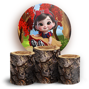 KIT Redondo e Trio - Branca De Neve - Sublimado 3D