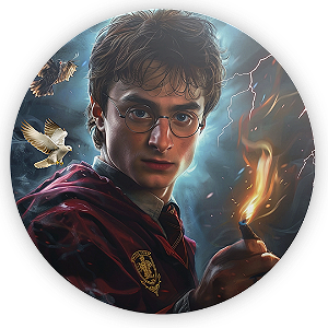Painel de Mesa - Harry Potter - Sublimado 3D