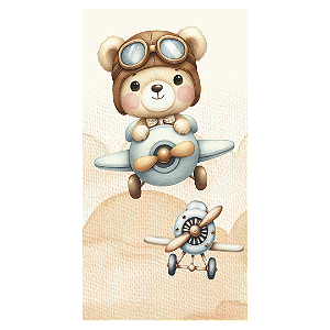 Faixa Lateral - Ursinho Baloeiro - Sublimado 3D