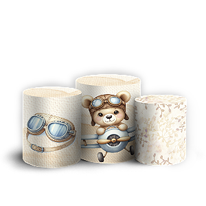 Trio Cilindro - Ursinho Baloeiro - Sublimado 3D