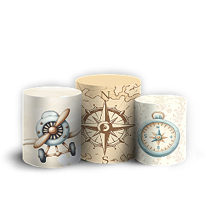 Trio Cilindro - Ursinho Baloeiro - Sublimado 3D