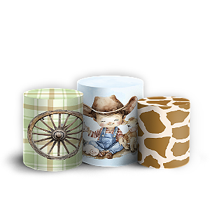 Trio Cilindro - Fazendinha - Sublimado 3D