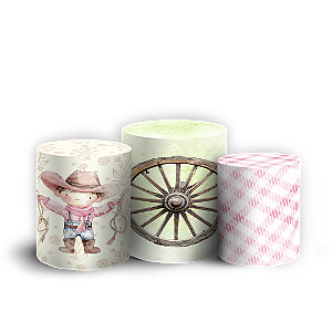 Trio Cilindro - Fazendinha - Sublimado 3D