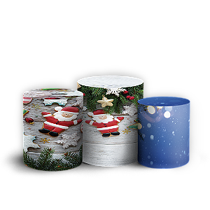 Trio Cilindro - Natal - Sublimado 3D