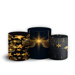 Trio Cilindro - Natal - Sublimado 3D